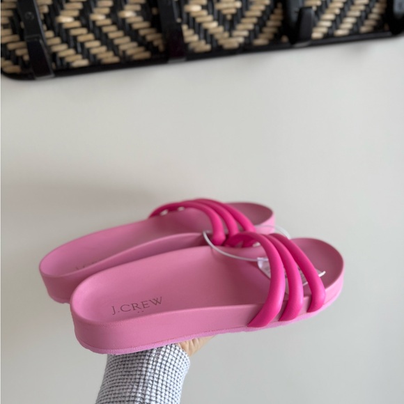 J.Crew Strappy Slide Sandals - Hot Pink - Size 8 - NWT - Picture 8 of 12